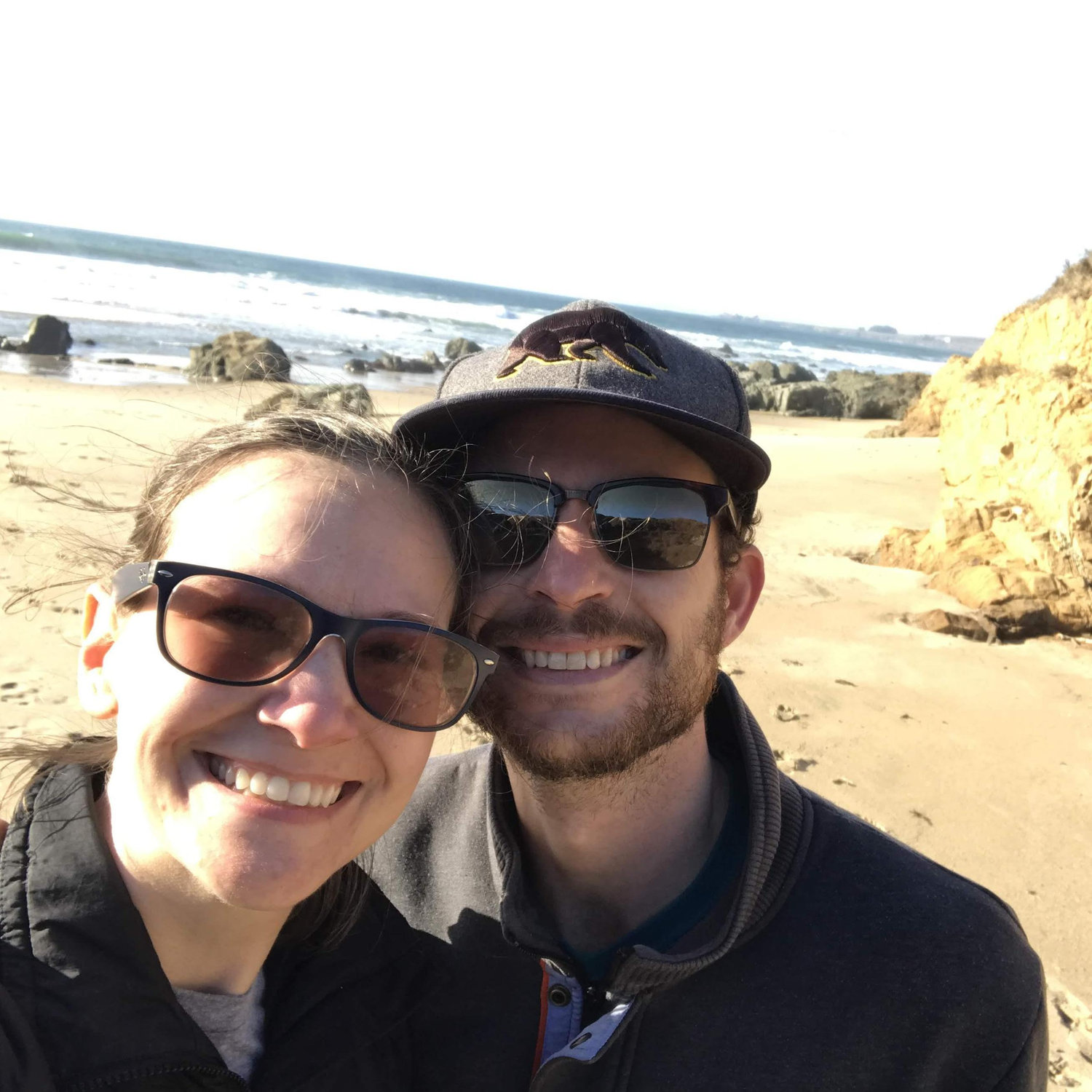 The beach where Patrick proposed