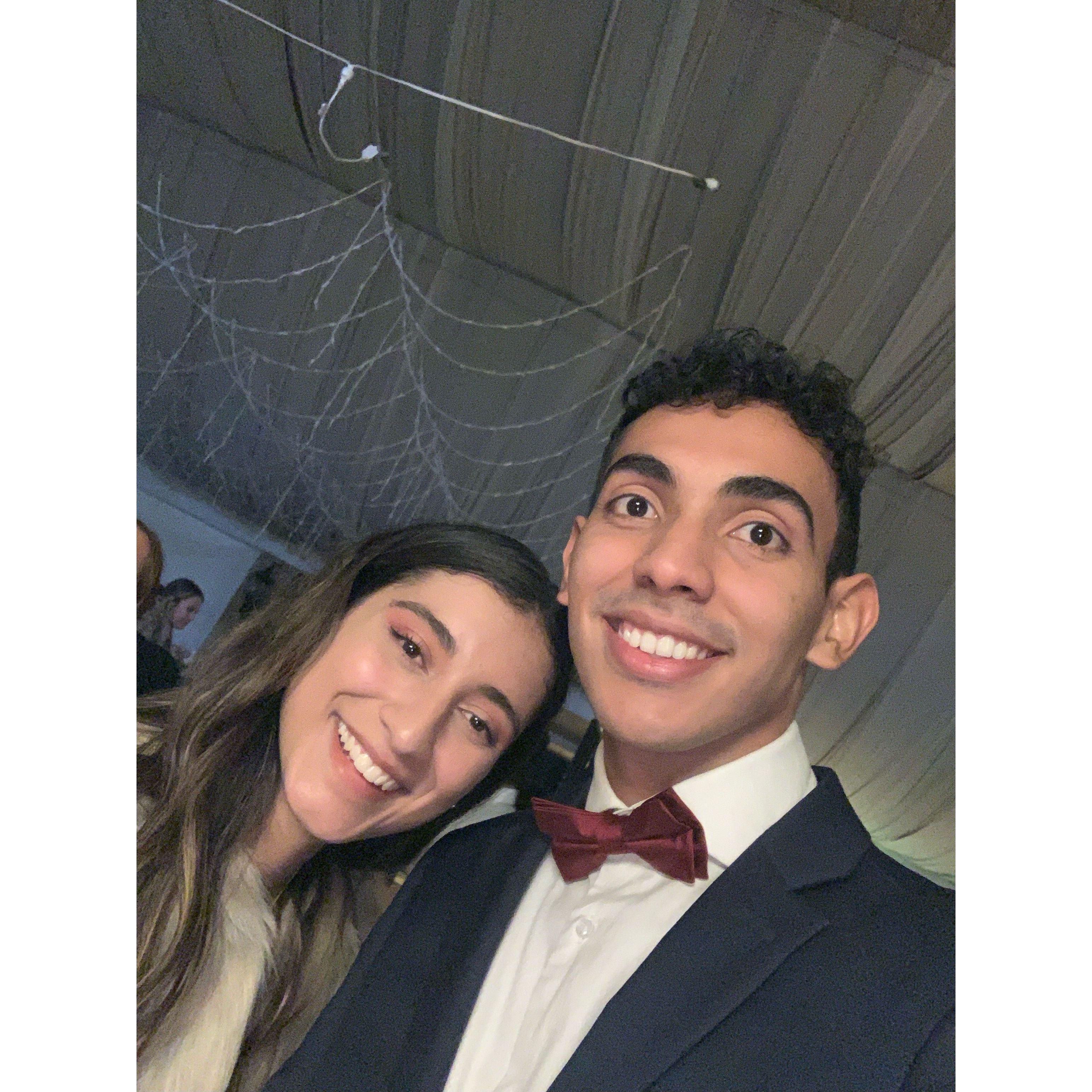 La primer foto que nos tomamos en la boda de Nanis y Dave. 01-02-2022