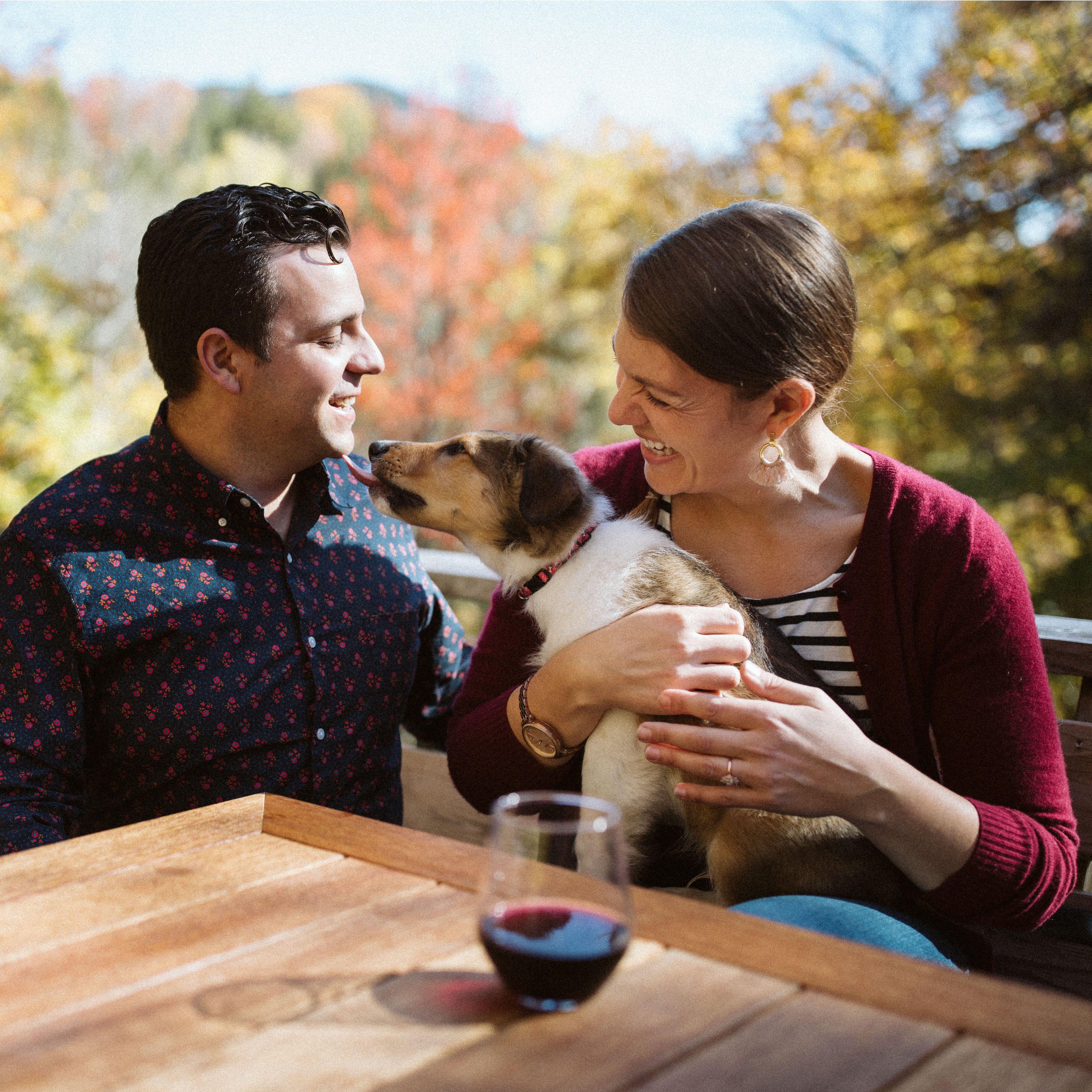 With our sweet pup, Murray