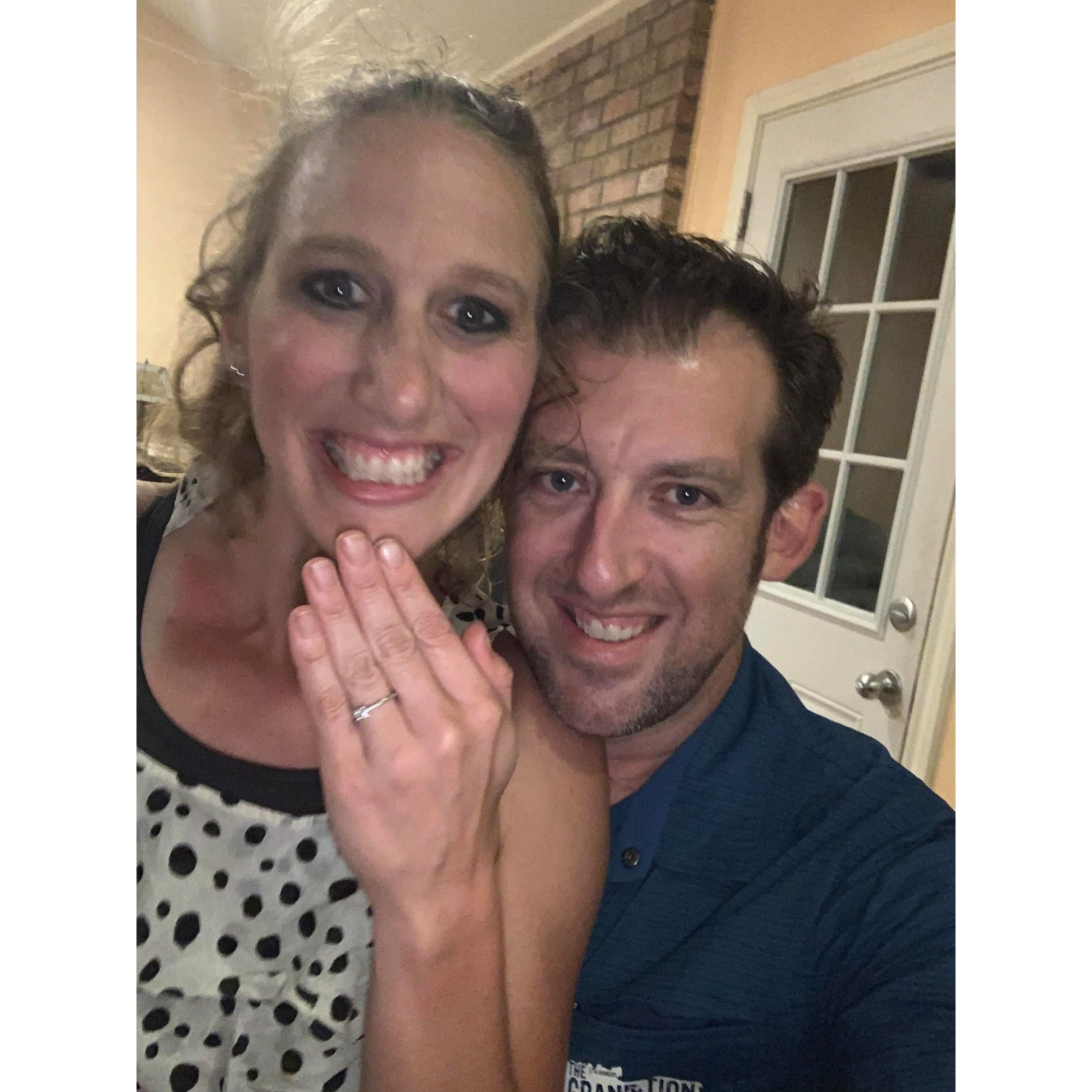 This is when Erick proposed to me! July 12th 2019