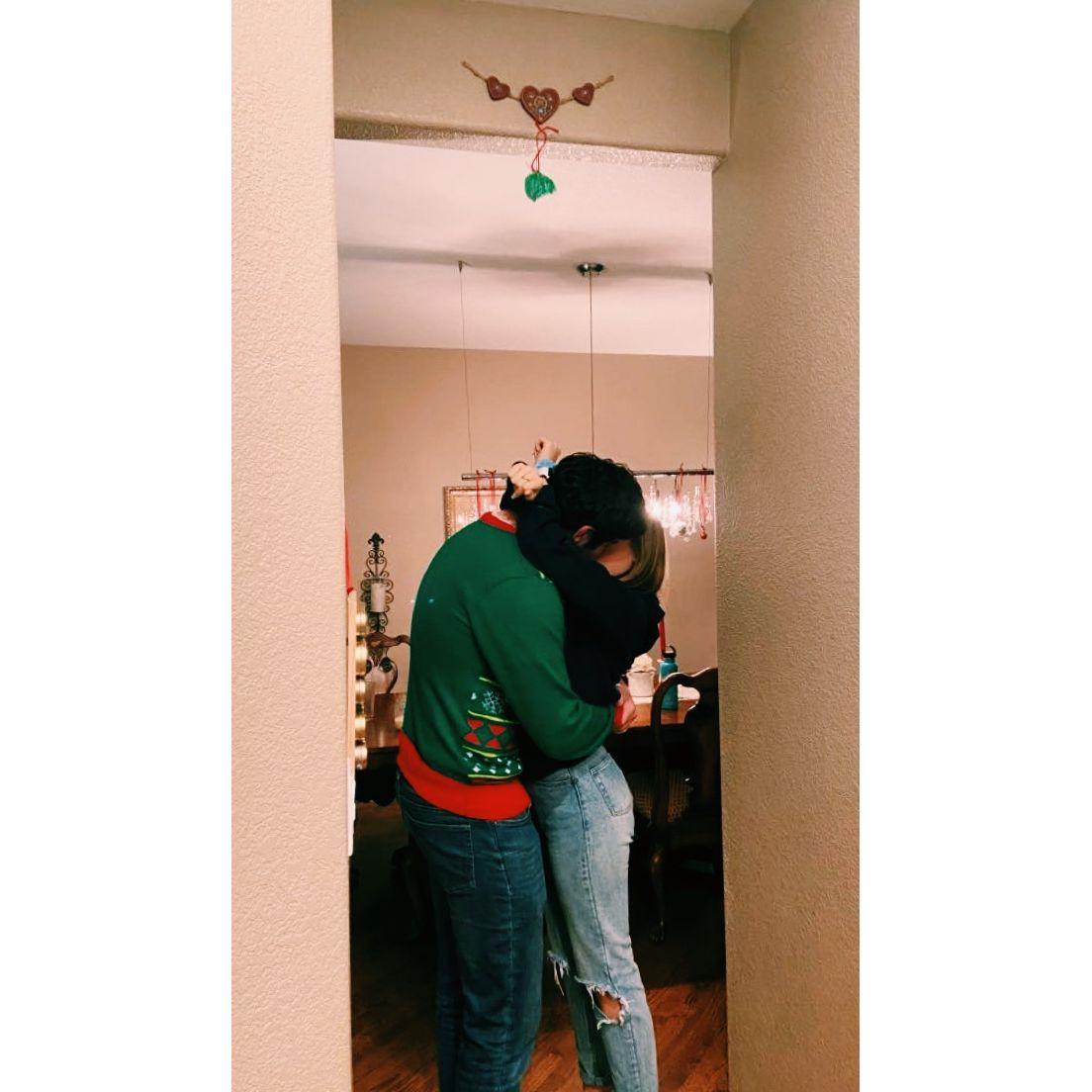 Our first Christmas, around the same time we both said "I love you" for the first time