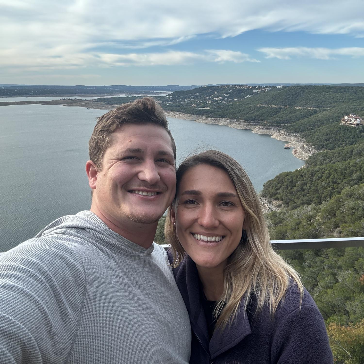 They locked a love lock at the top of Oasis on Lake Travis in Austin, TX, during their 2024 visit while considering moving there. That dream is on hold for now, but it remains a possibility.
