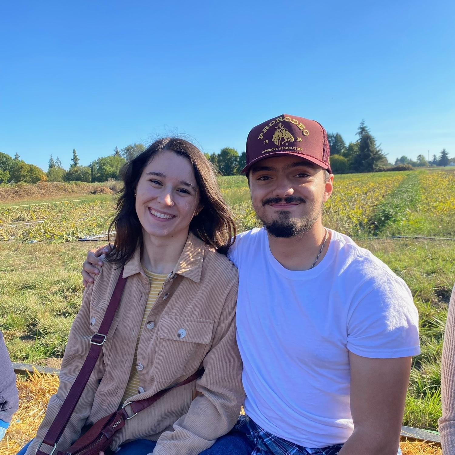 Hay ride at Davis Family Farm