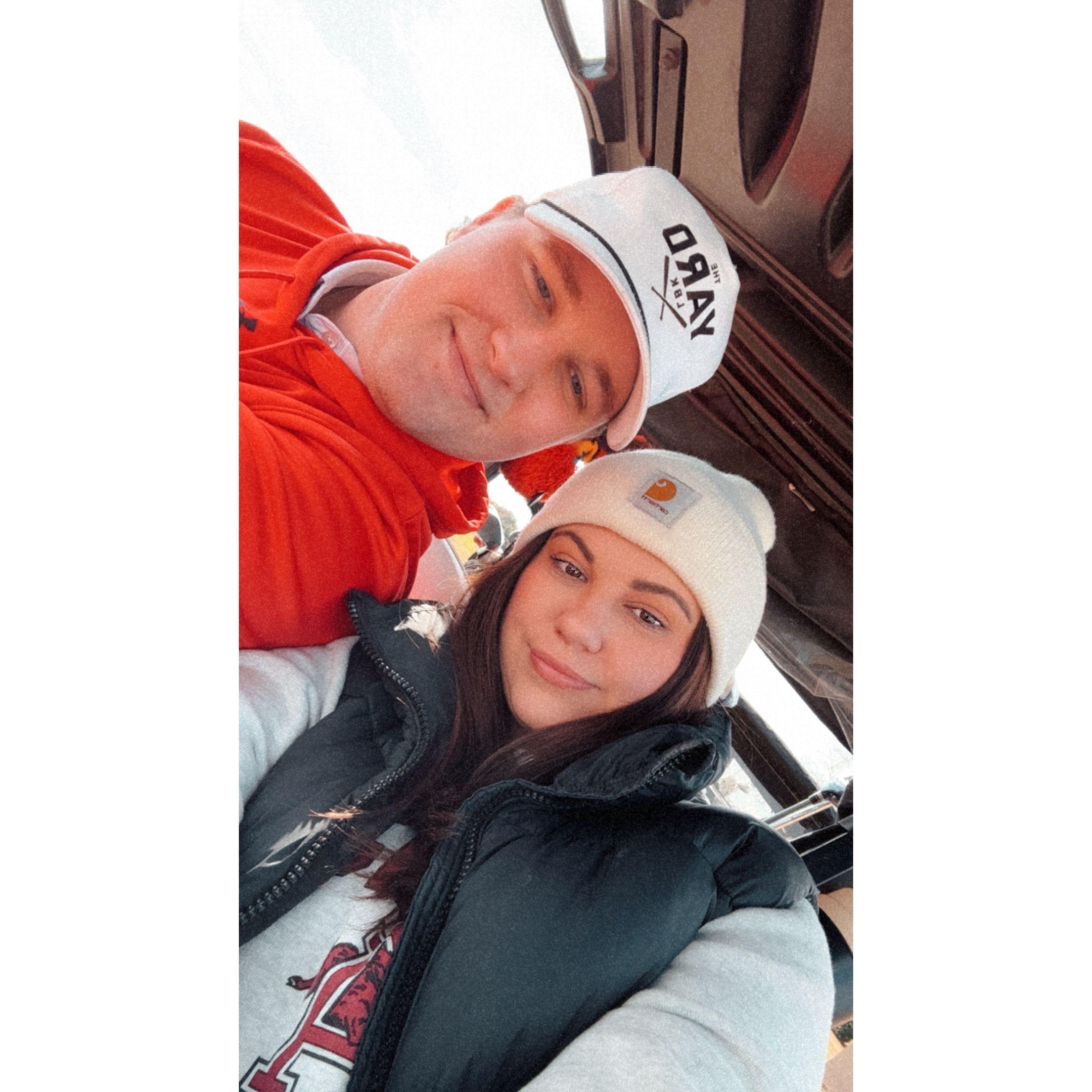 One of our favorite things to do together is play golf!