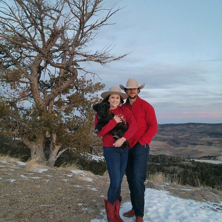 Riker as a puppy on Muddy Mountain where we would eventually get engaged