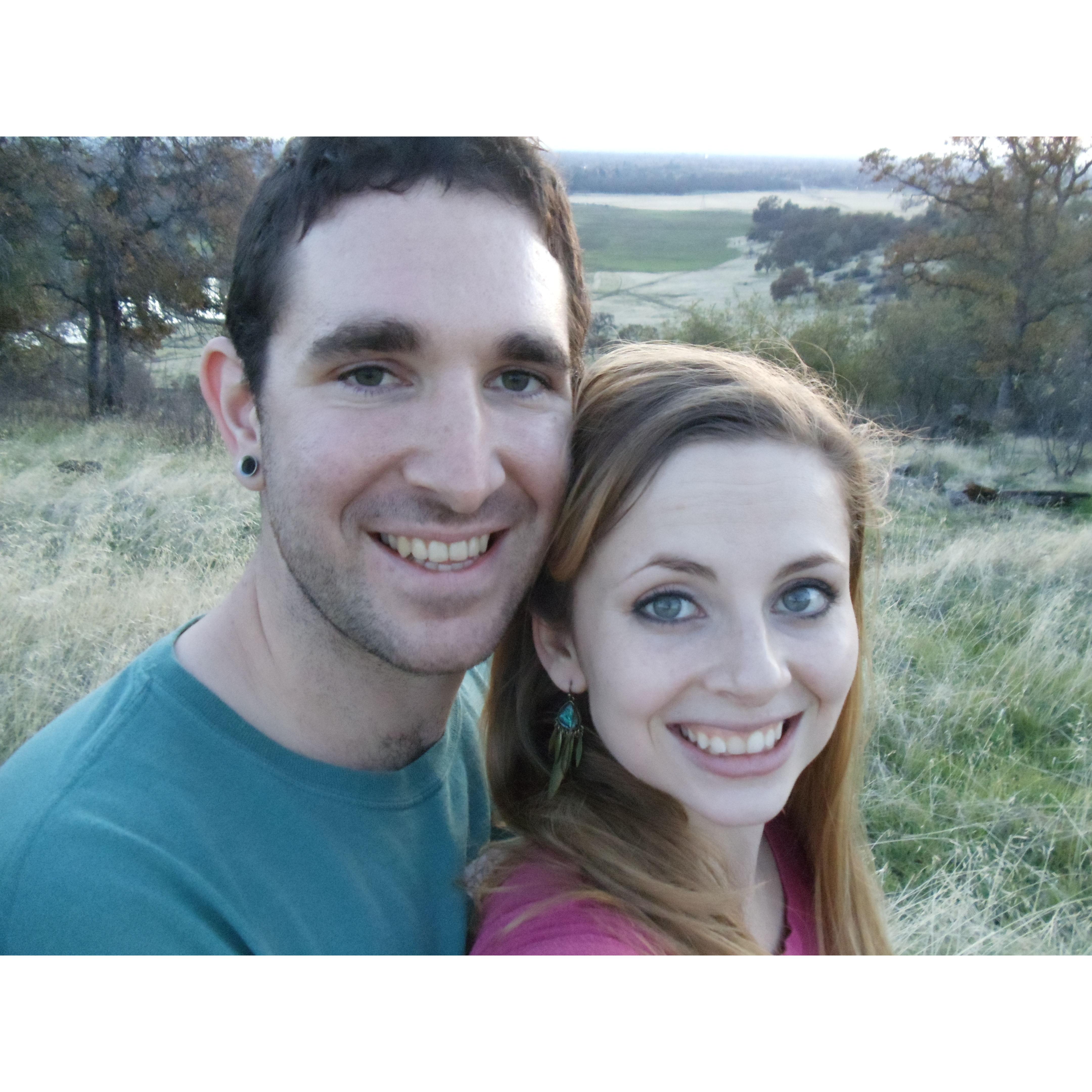 Hiking on the North Rim of Bidwell park in Chico, 2012