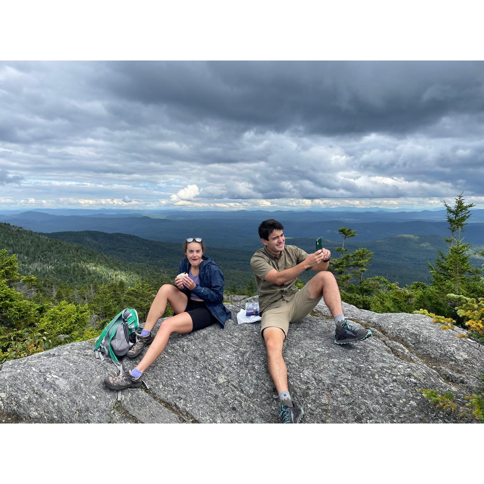 Mountaintop Snack + Selfie