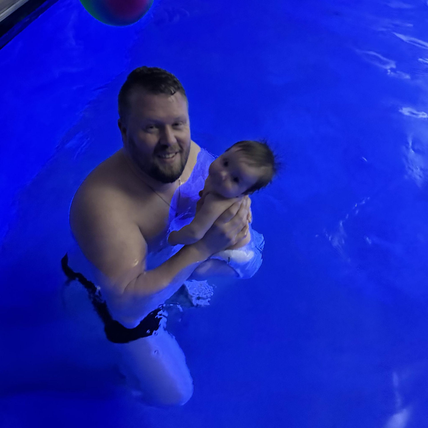 First time swimming