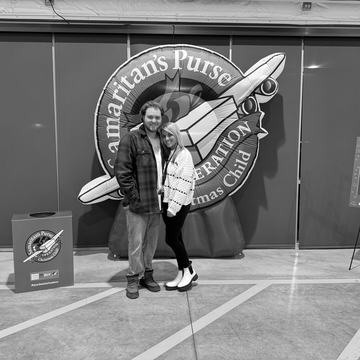 Our first time volunteering together