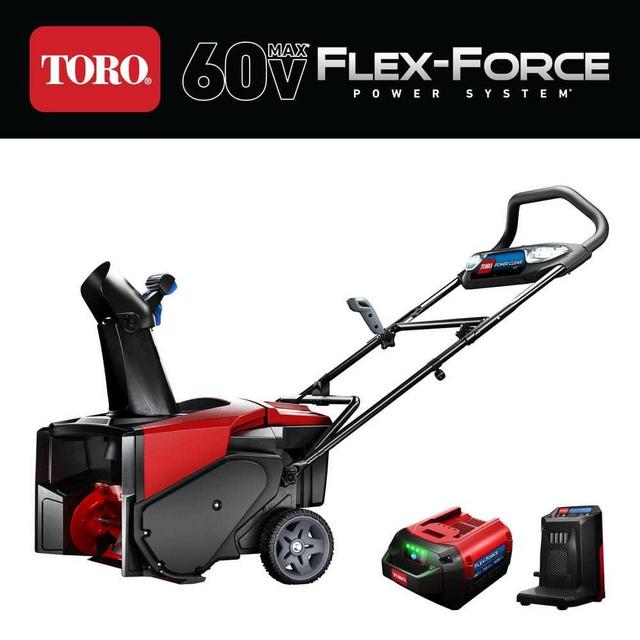 Power Clear 21 in. 60-Volt Lithium-Ion Brushless Cordless Electric Snow Blower with 7.5 Ah Battery/Charger Included