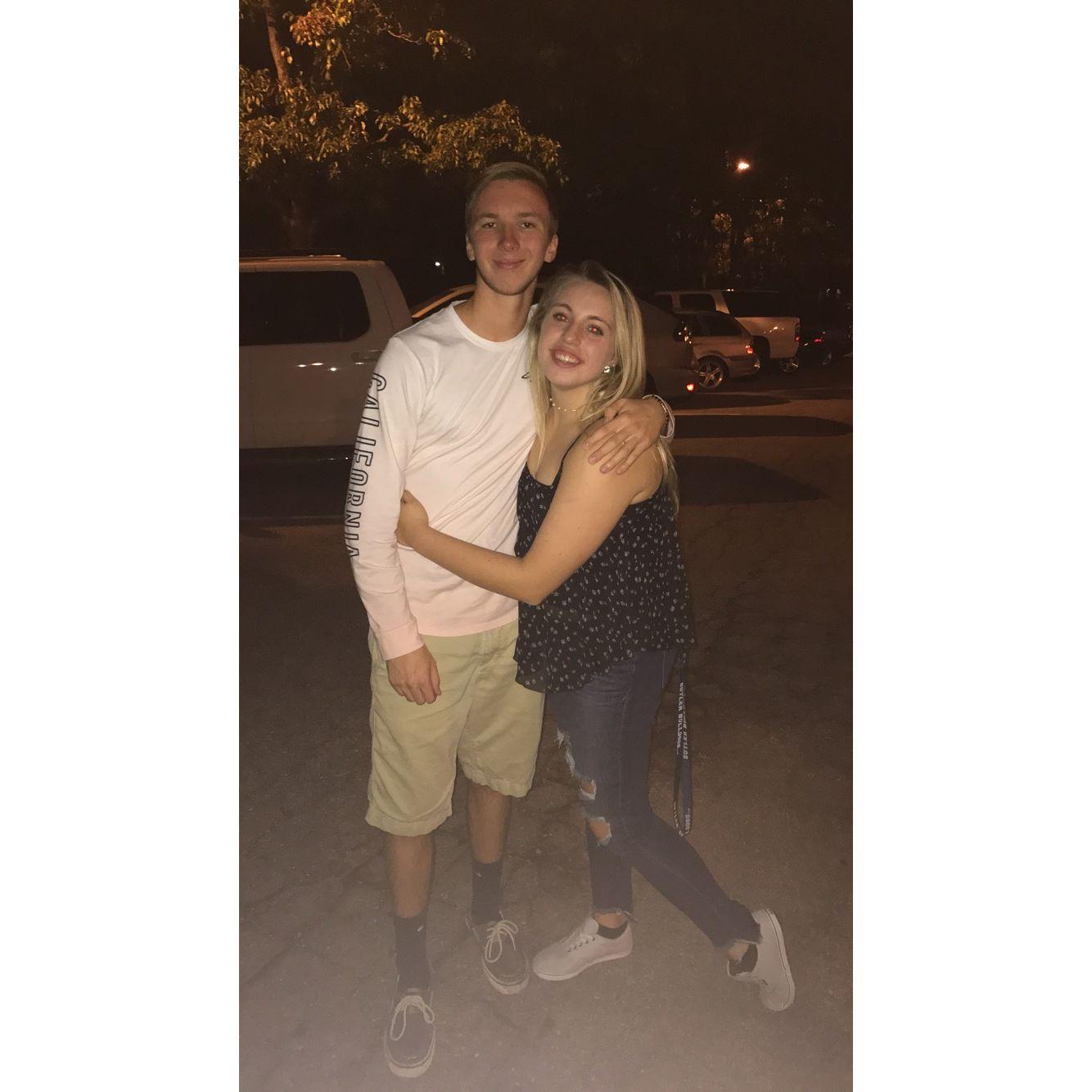 Our first photo together