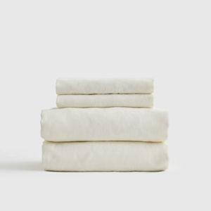 European Linen Sheet Set in Ivory