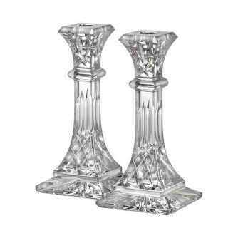 Lismore 8" Candlestick, Set of 2
