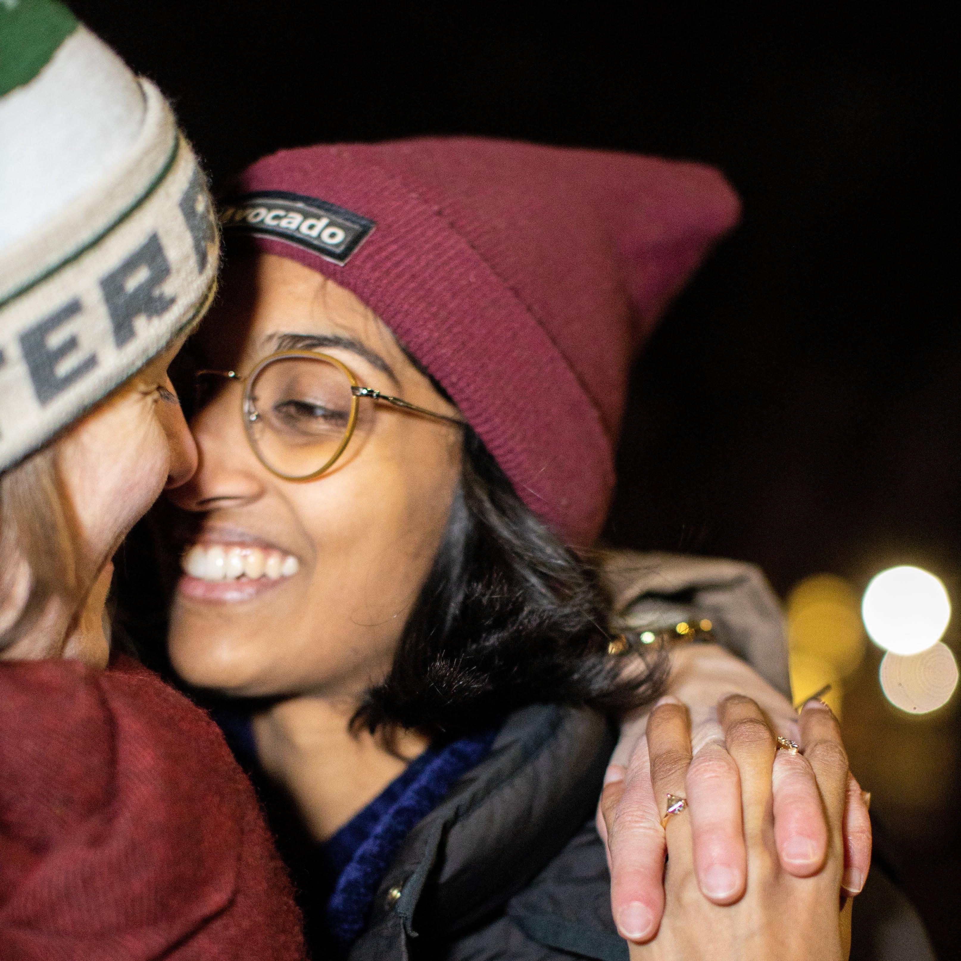Two engaged ladies!