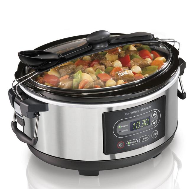 Hamilton Beach 5-Qt. Stay or Go Programmable Stay or Go Slow Cooker
