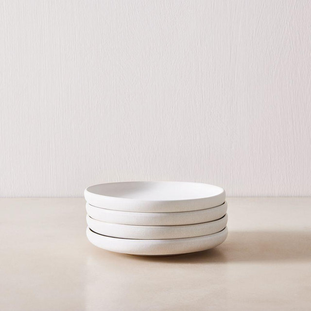 Aaron Probyn Kanto Collection, Appetizer Plate, Ice White, Set of 4