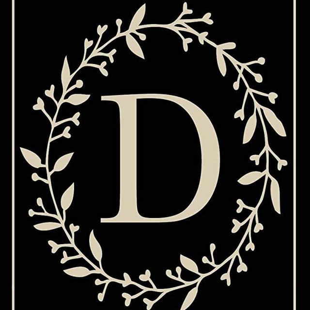Briarwood Lane Classic Monogram Letter D Garden Flag Everyday 12.5" x 18"