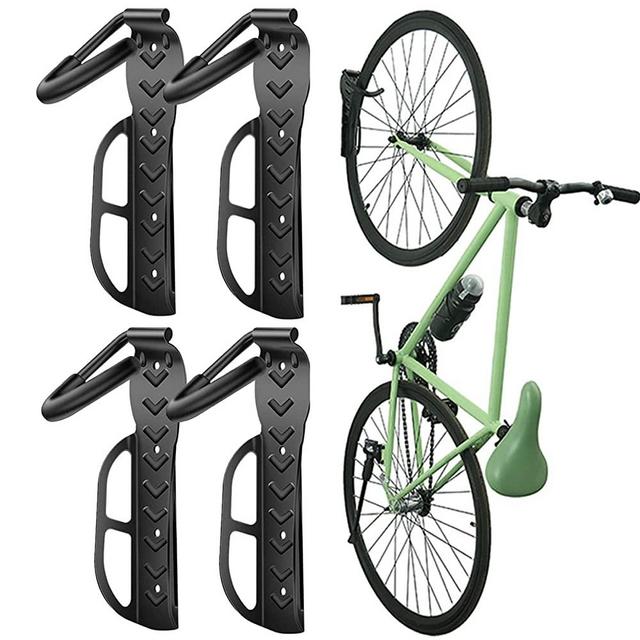 Wallmaster Bike Rack Garage Wall Mount Bicycles 4-Pack Storage System Vertical Bike Hook for Indoor