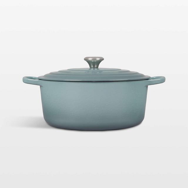 Le Creuset ® Signature 9-Qt. Sea Salt Blue Enameled Cast Iron Dutch Oven