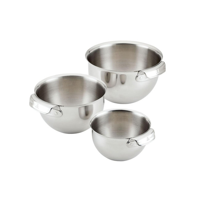 Hestan Provisions Stainless Steel 3-Piece Mixing Bowl Set