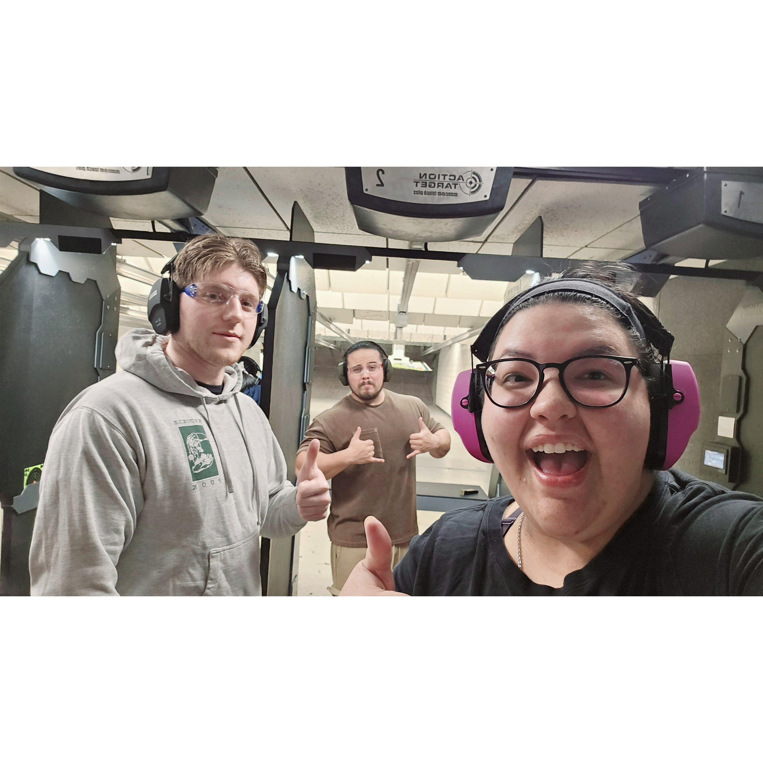 Shooting range with Daniels Best Man Isaiah