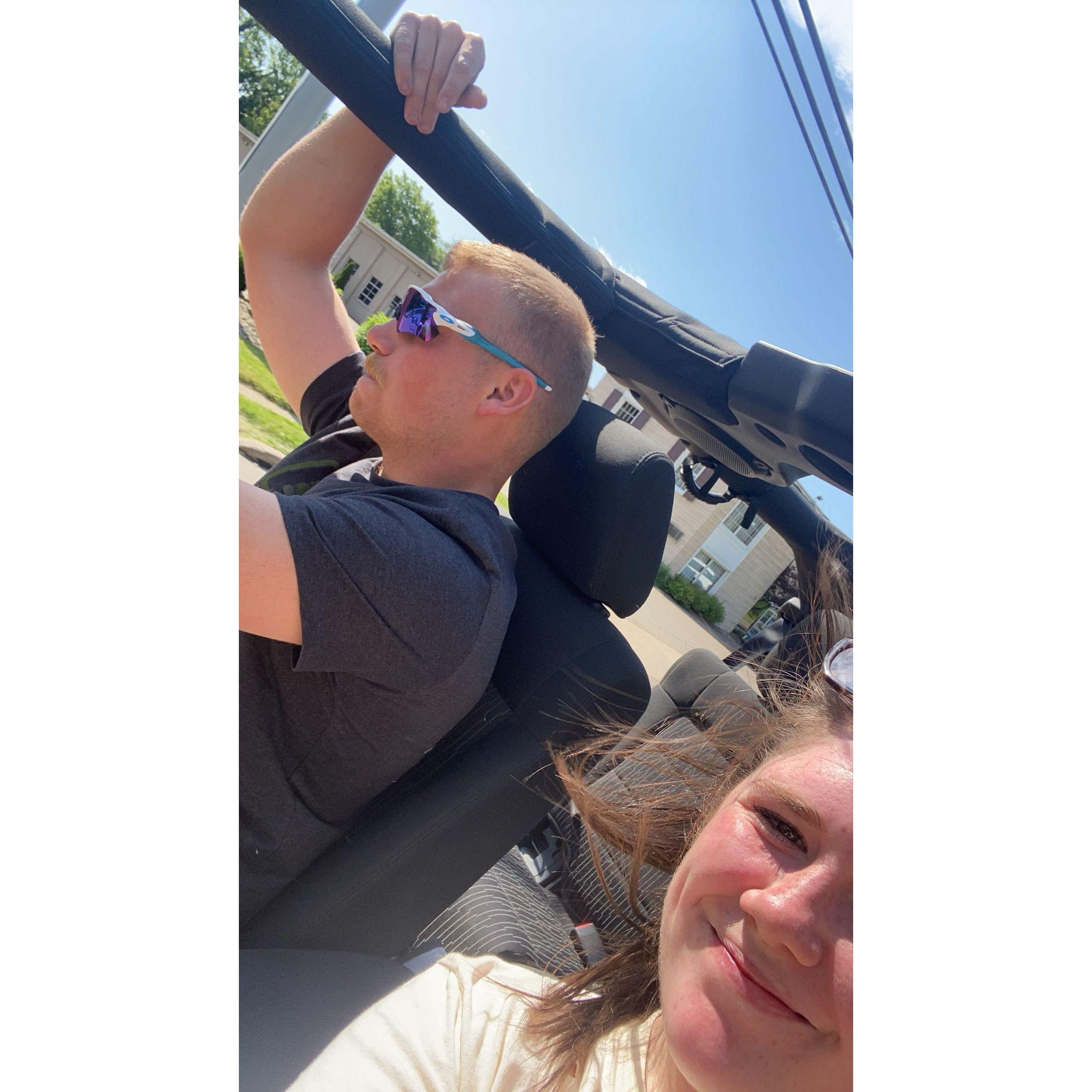 Our favorite summer drives with the doors off!