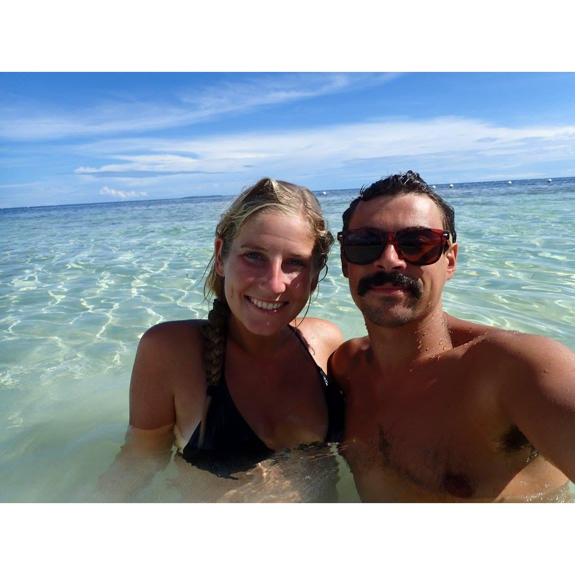 Enjoying the last few days of our first adventure, Moalboal, Philippines