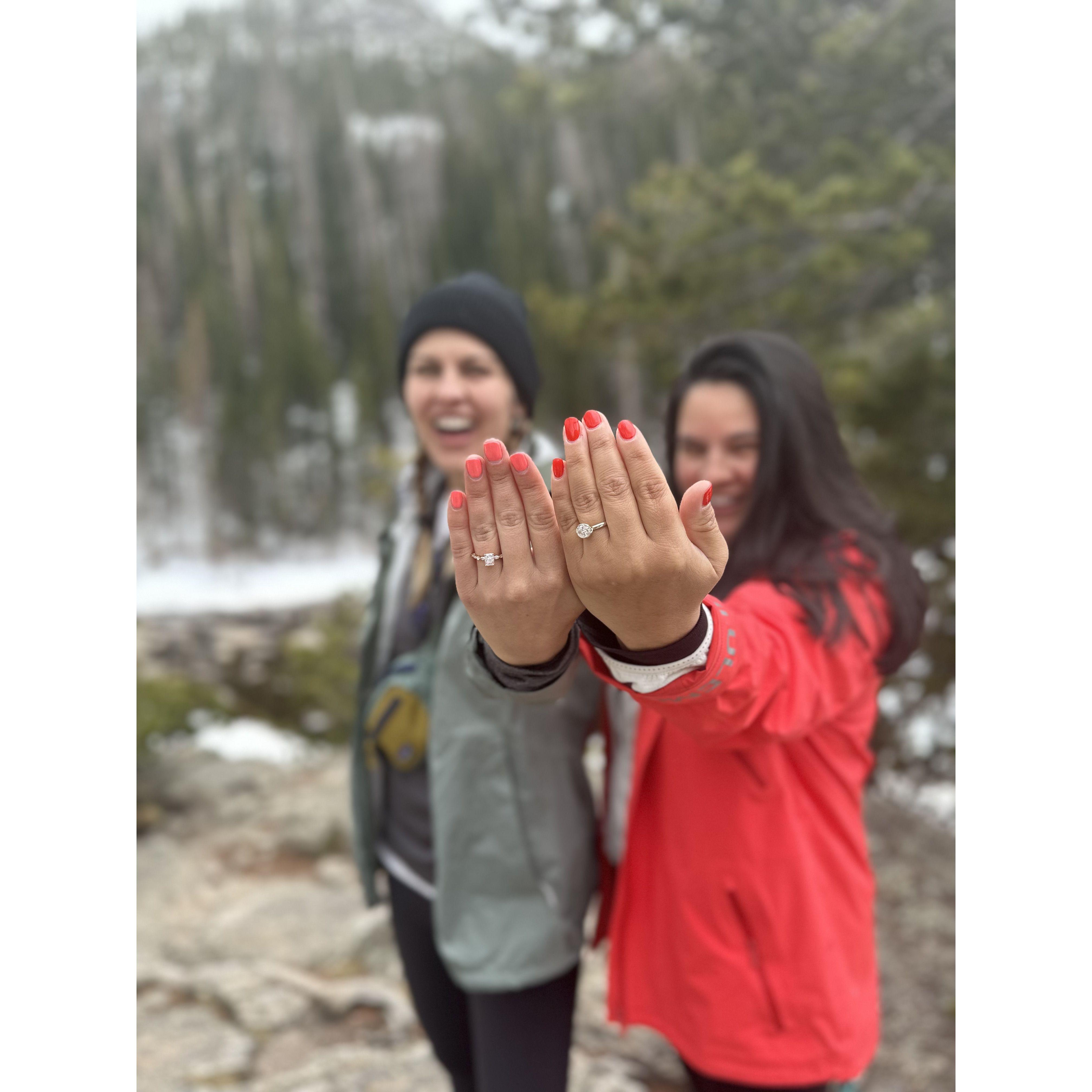 Molly was with us for the proposal and was engaged just a few days before us.