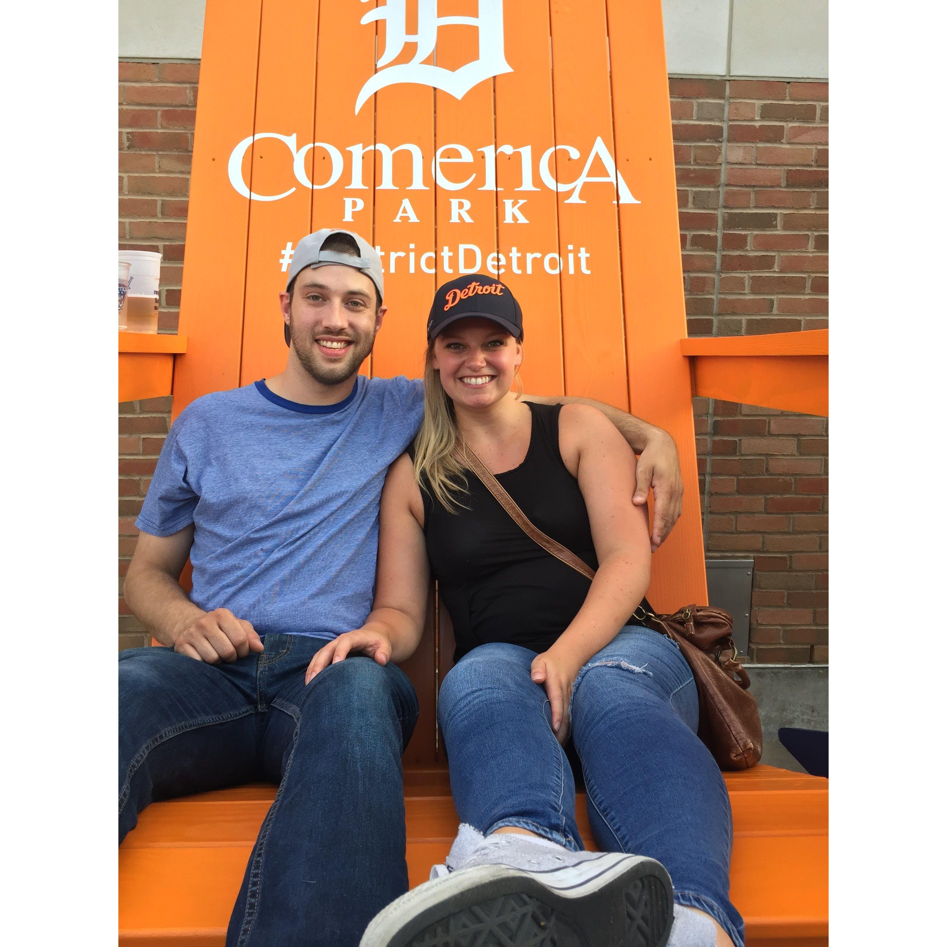 Our first photo as a couple