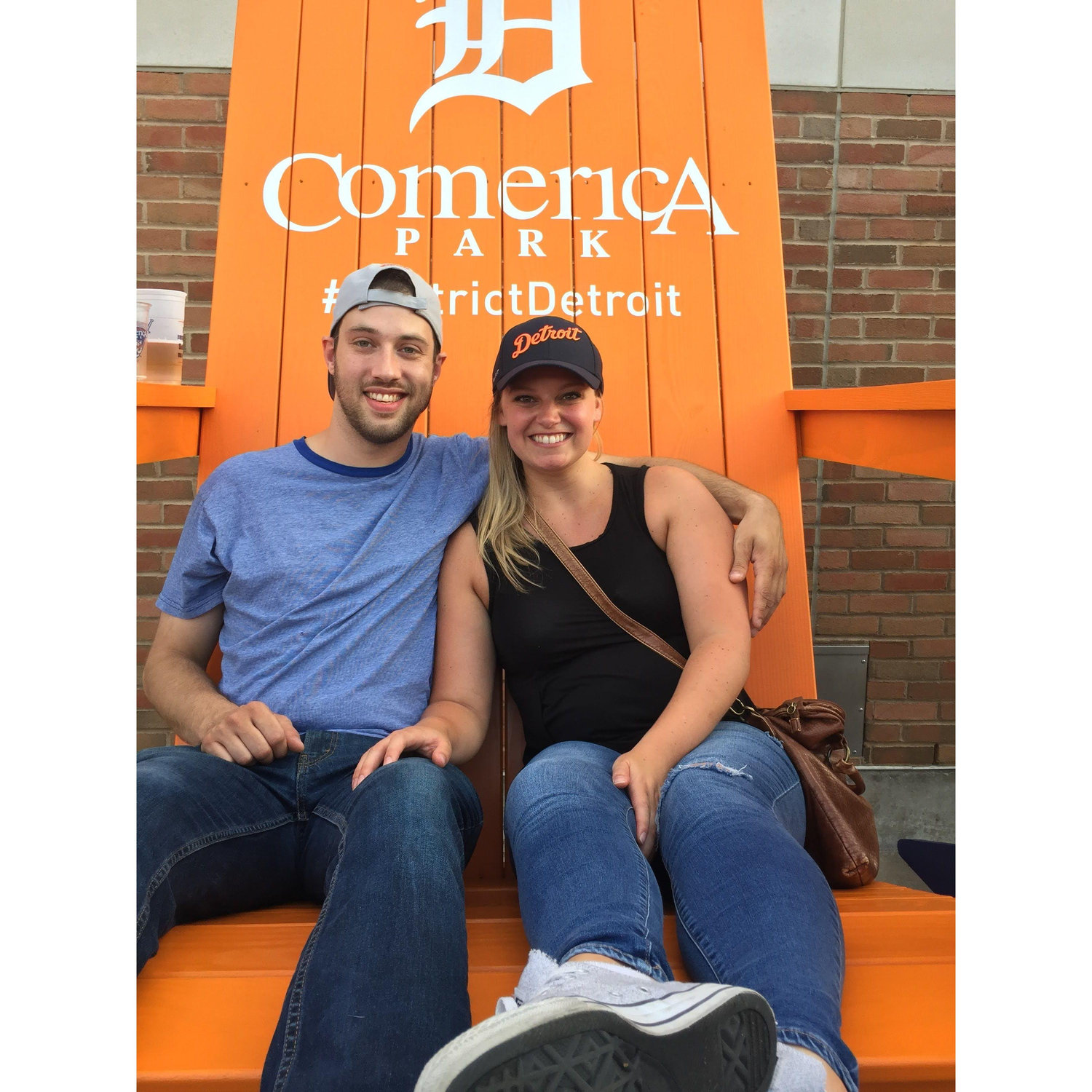 Our first photo as a couple