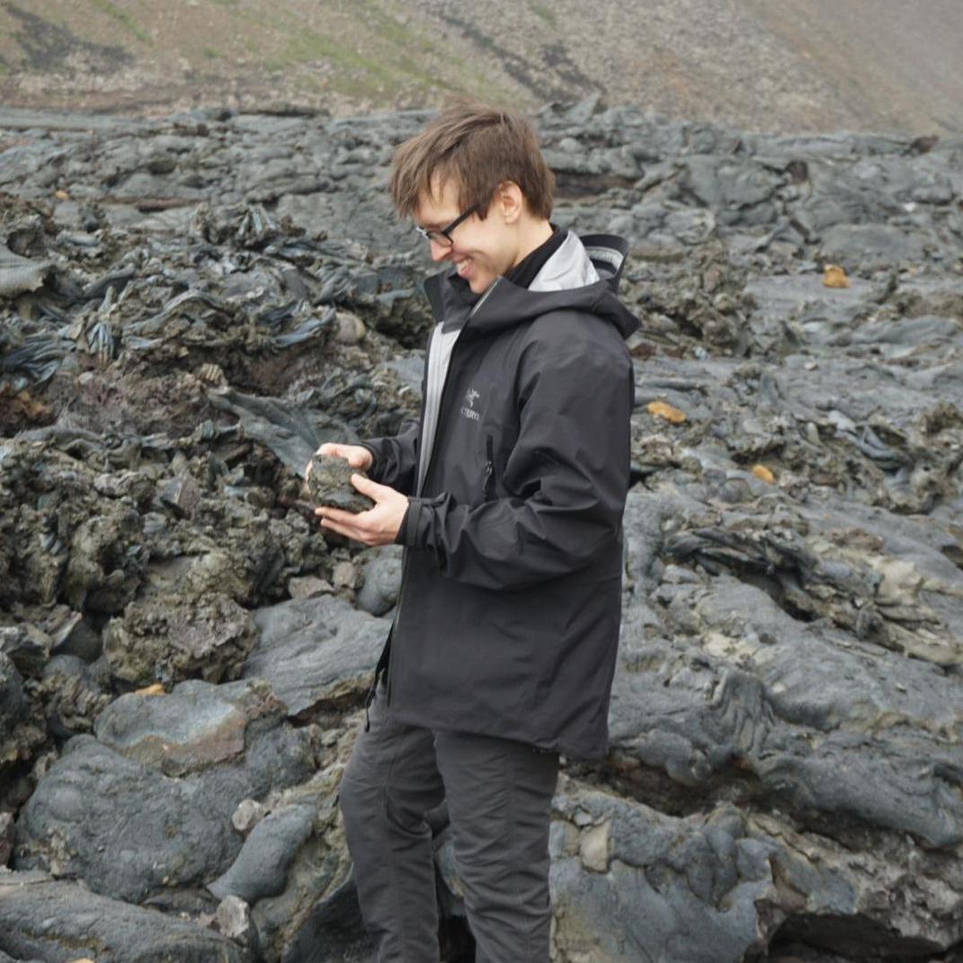 Finally getting to the lava field after the tour guide jammed to "Volcano" by Jimmy Buffet