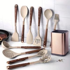 Elegant Silicone Cooking Utensil Set
