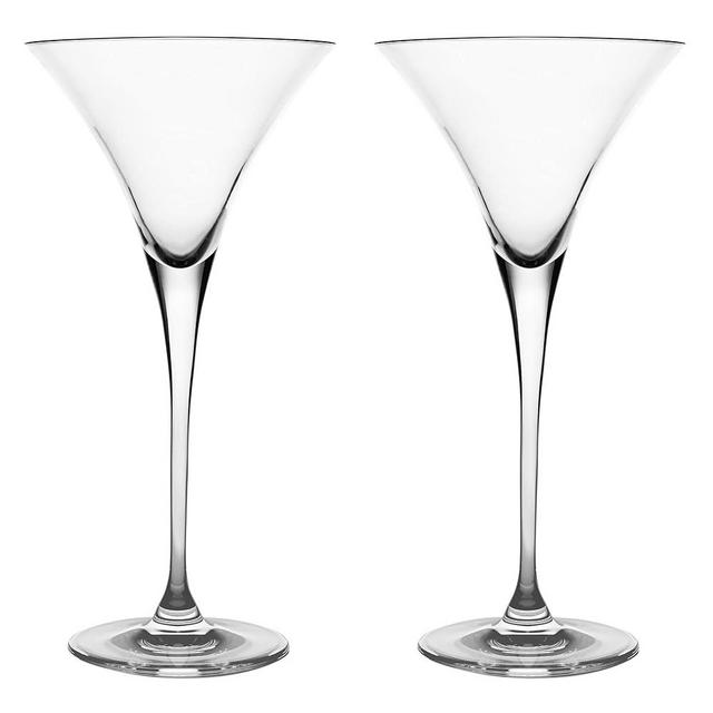 Barski Martini - Glasses - Handmade - Glass - Set of 2 - Tall Stem - Classic Clear - 9 Oz. - Made in Europe