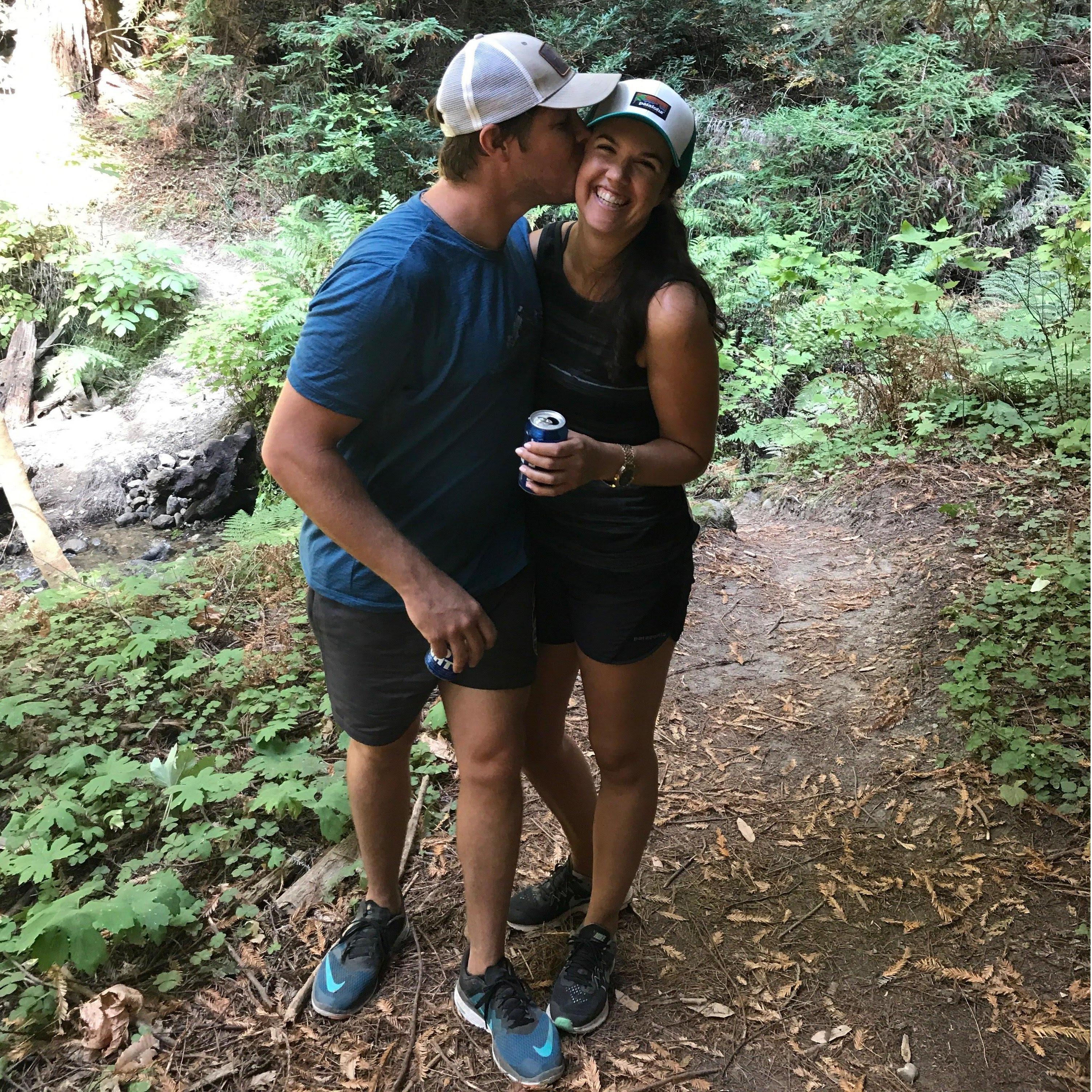 Hiking with friends in Santa Cruz