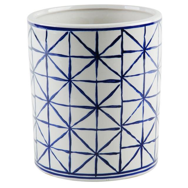 Square Lines Utensil Crock