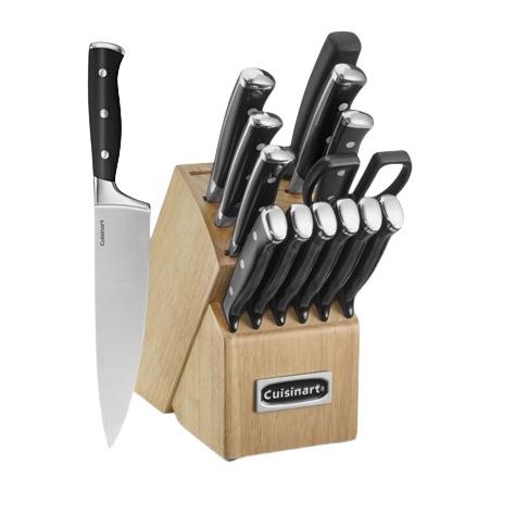 Cuisinart C77BTR-15P TRIPLE RIVET 15 PIECE CUTLERY SET WITH BLOCK