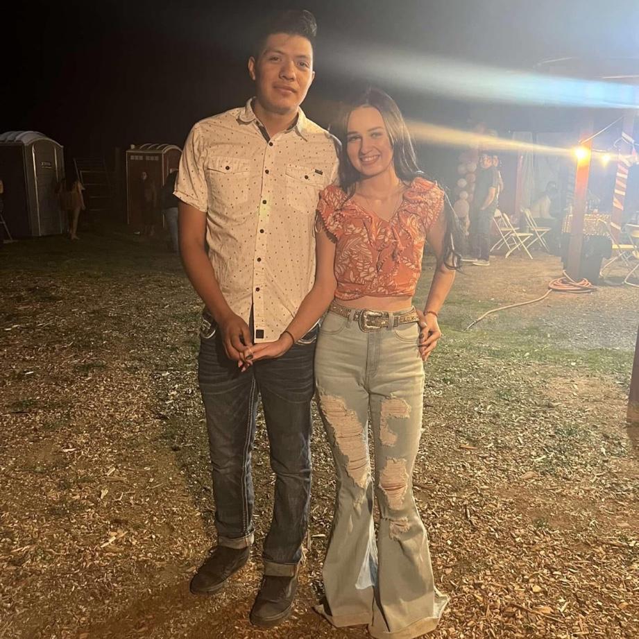 At a party dancing together
