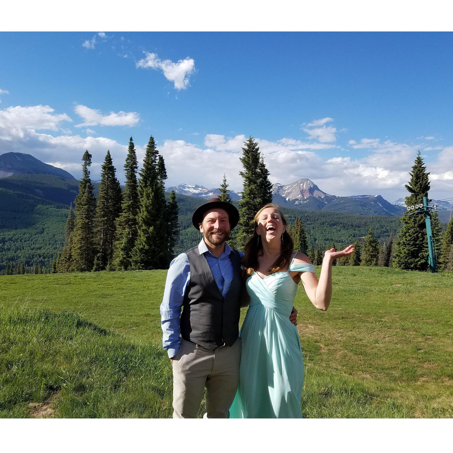 Celebrating Jamie's wedding and feeling the Rocky Mountain High, July 2019