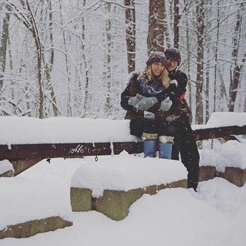 Enjoying the winter weather in the Cuyahoga Valley National Park
