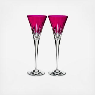 Lismore Pops Champagne Toasting Flute, Set of 2