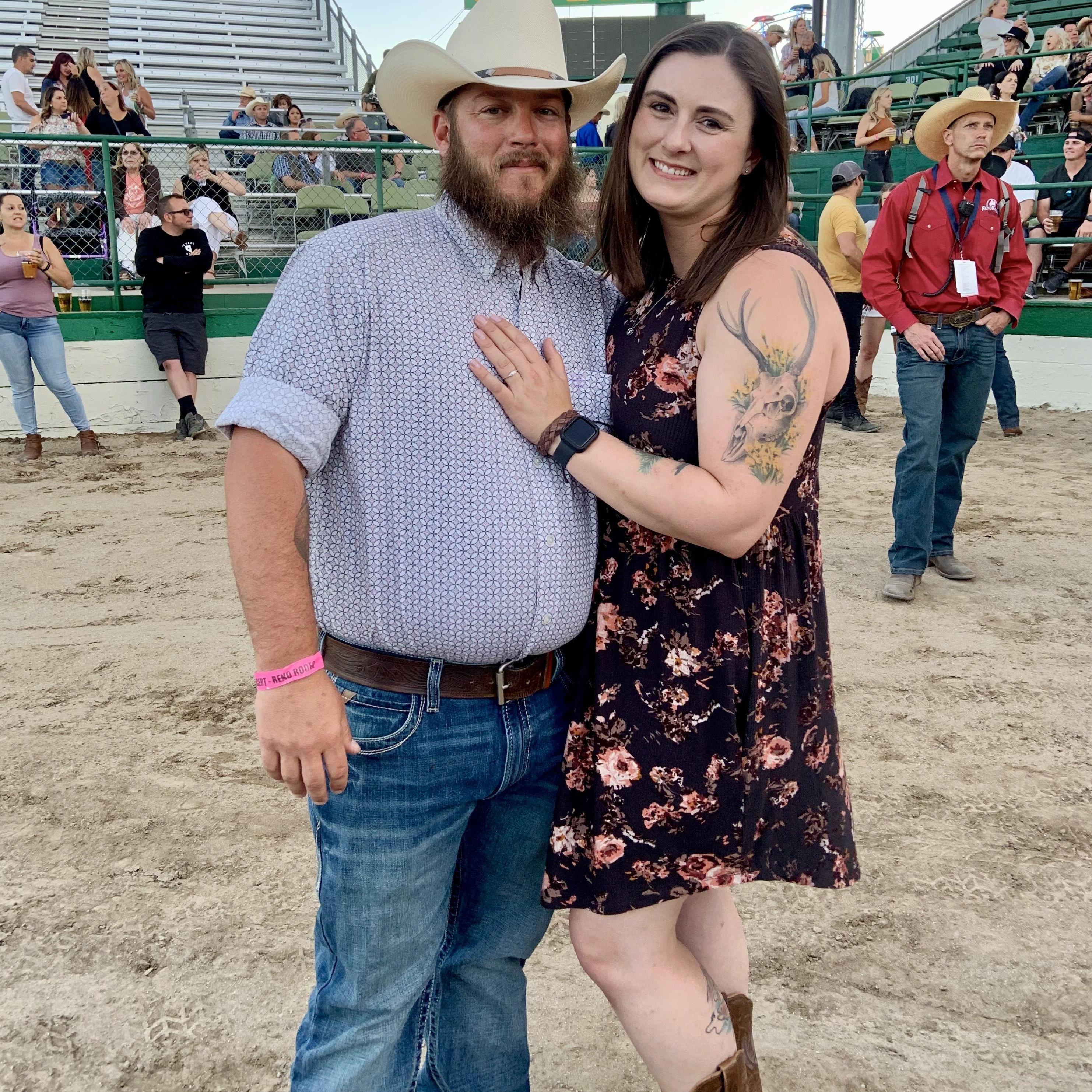 Reno Rodeo yet again, this past year as an engaged couple!