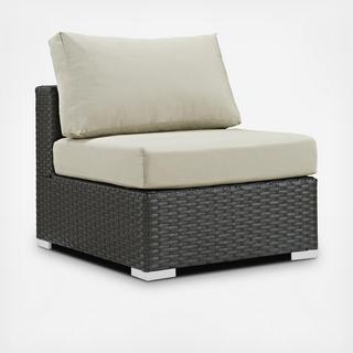 Sojourn Outdoor Armless Sunbrella Chair