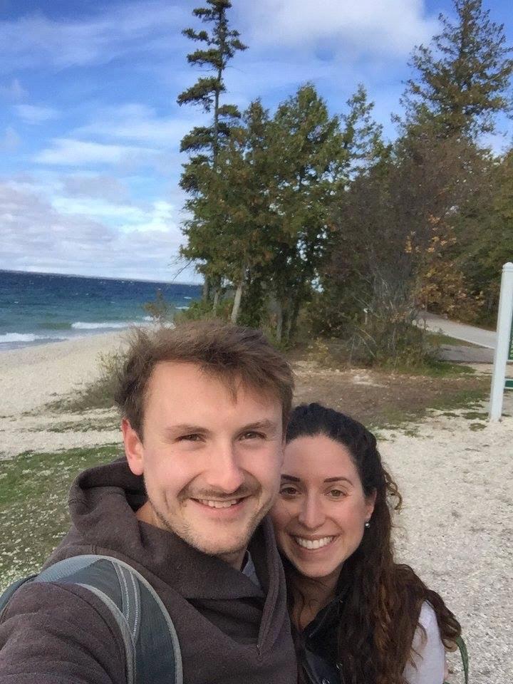 Hiking the shores of Mackinaw Island