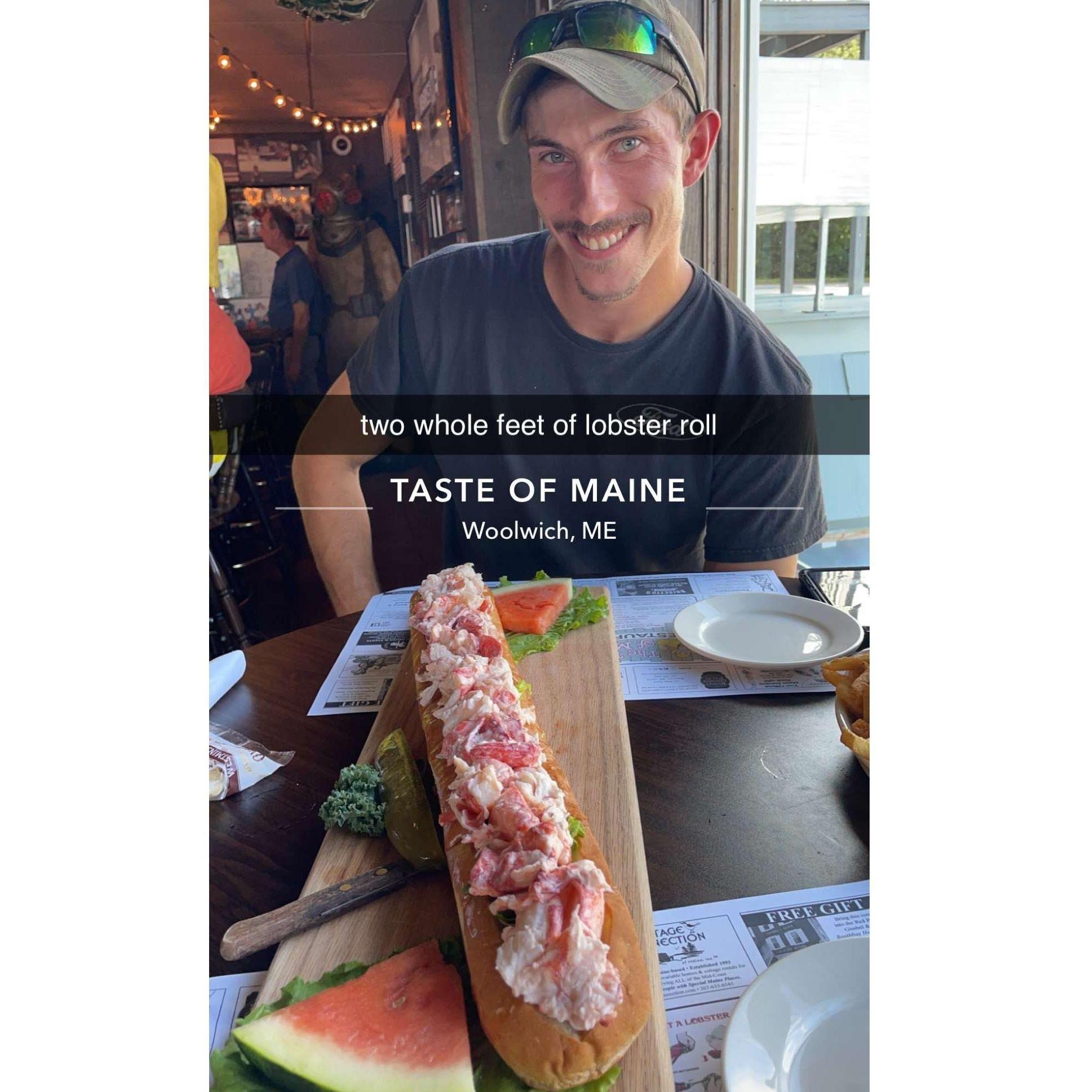 TWO FOOT LOBSTER ROLL!!!!!