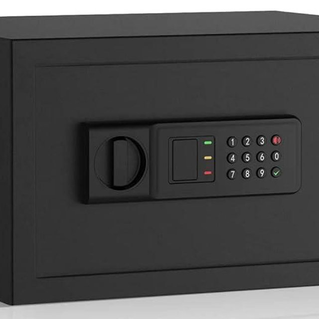 AEGIS 1.2 Cubic Feet Cabinet Safe Box with Digital Password & Keys Electronic Security RV Safe Box Money Lock Box for Home Hotel Office Business Jewelry Gun Cash