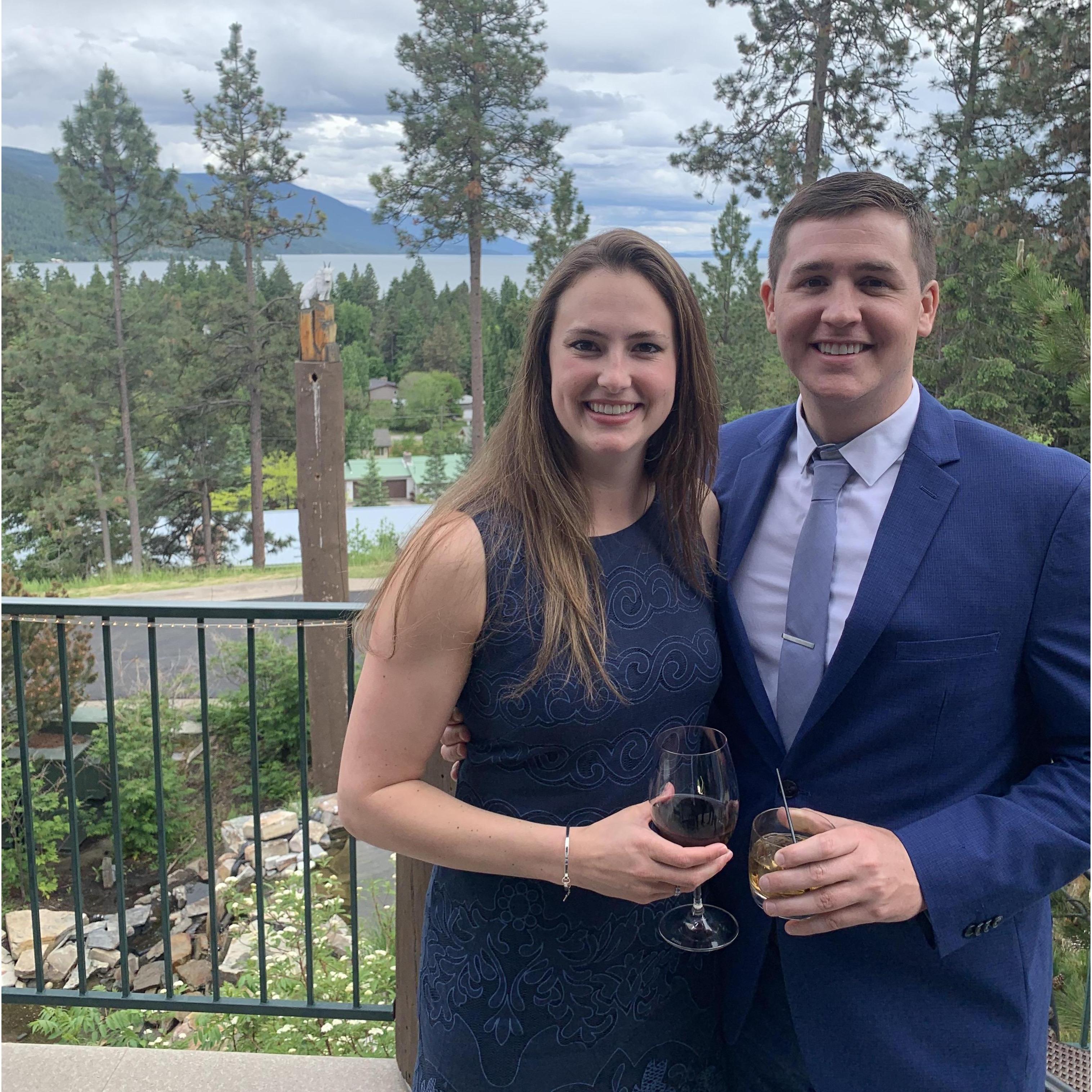 Cameron and Alyssa's wedding in Bigfork