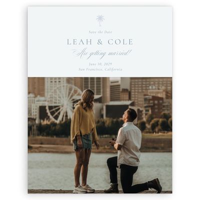 Mist, Blue Wedding Digital Save the Date - Océan Photo