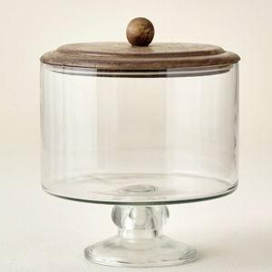 Wood + Glass Trifle Dish
