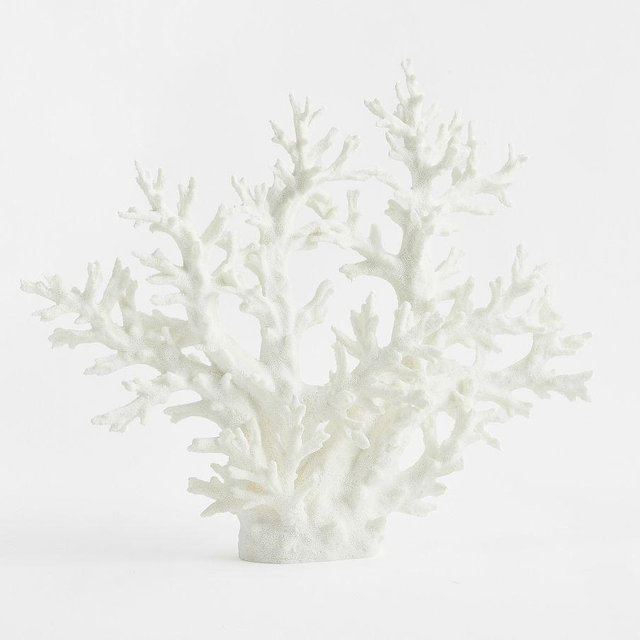 Faux Coral Spiked – White – Large
