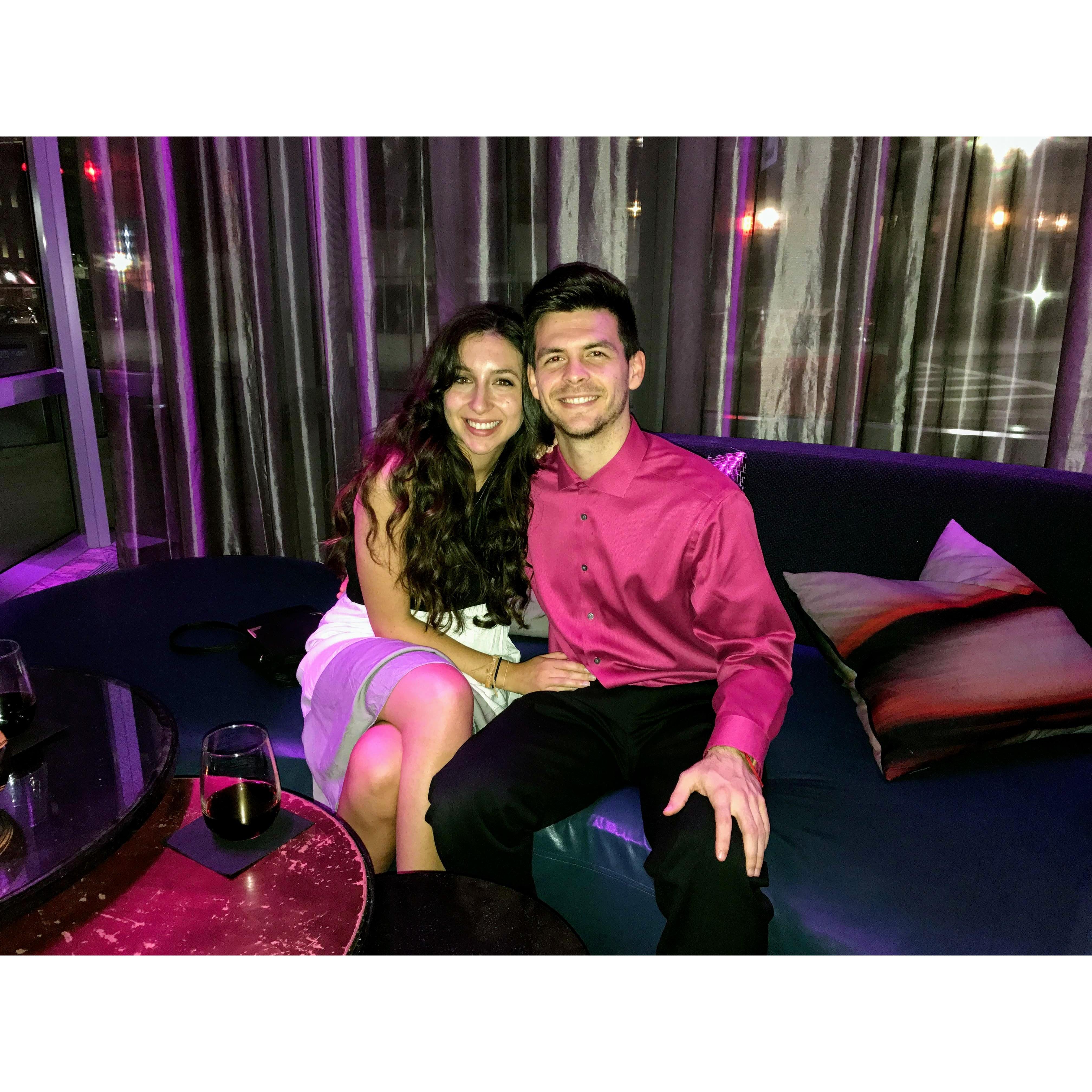 September 2017: Celebrating Amanda's birthday.